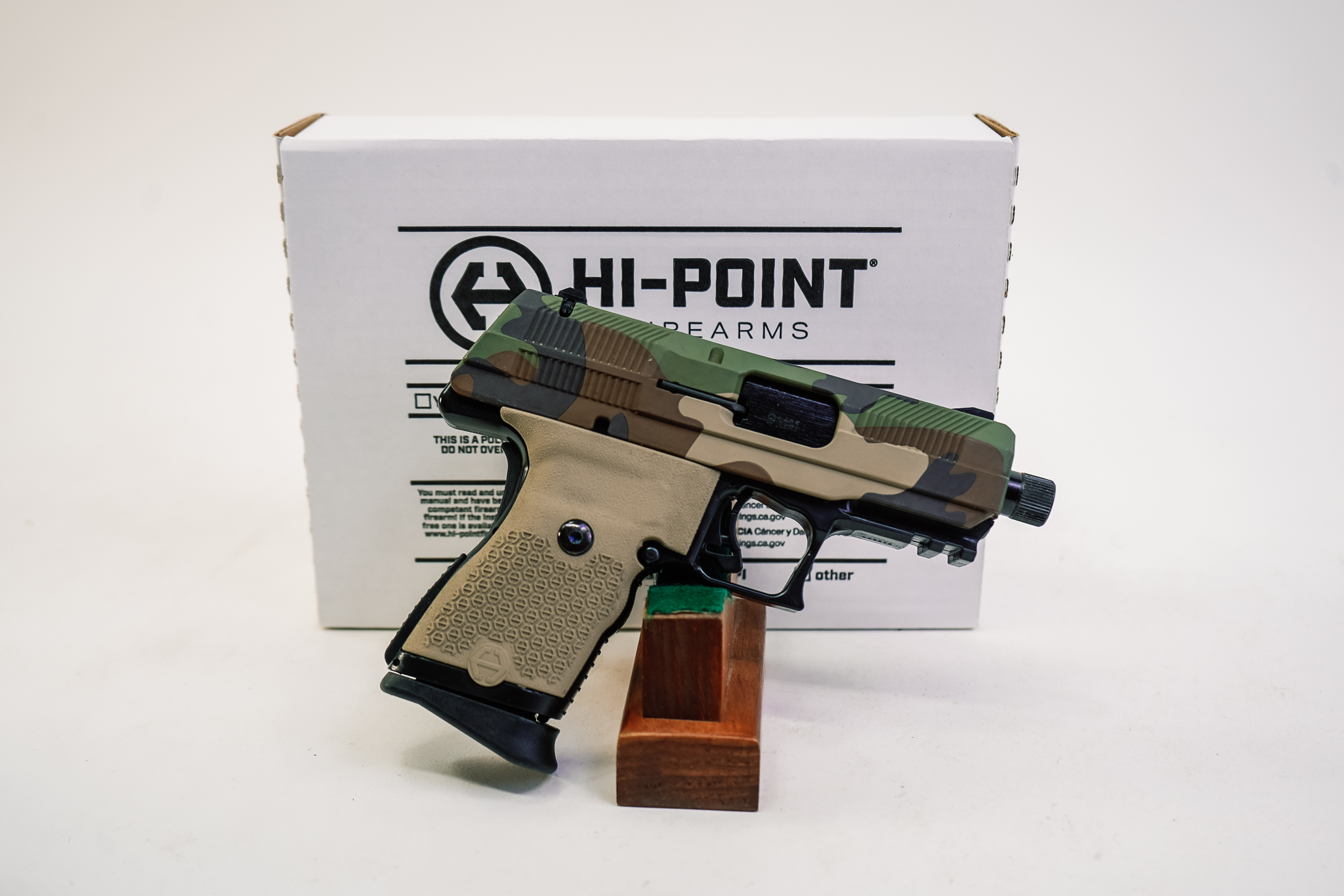 Hi Point C-9 9MM M81 CAMO 10+1 3.93" TB STRIKER FIRE PISTOL|THREADED