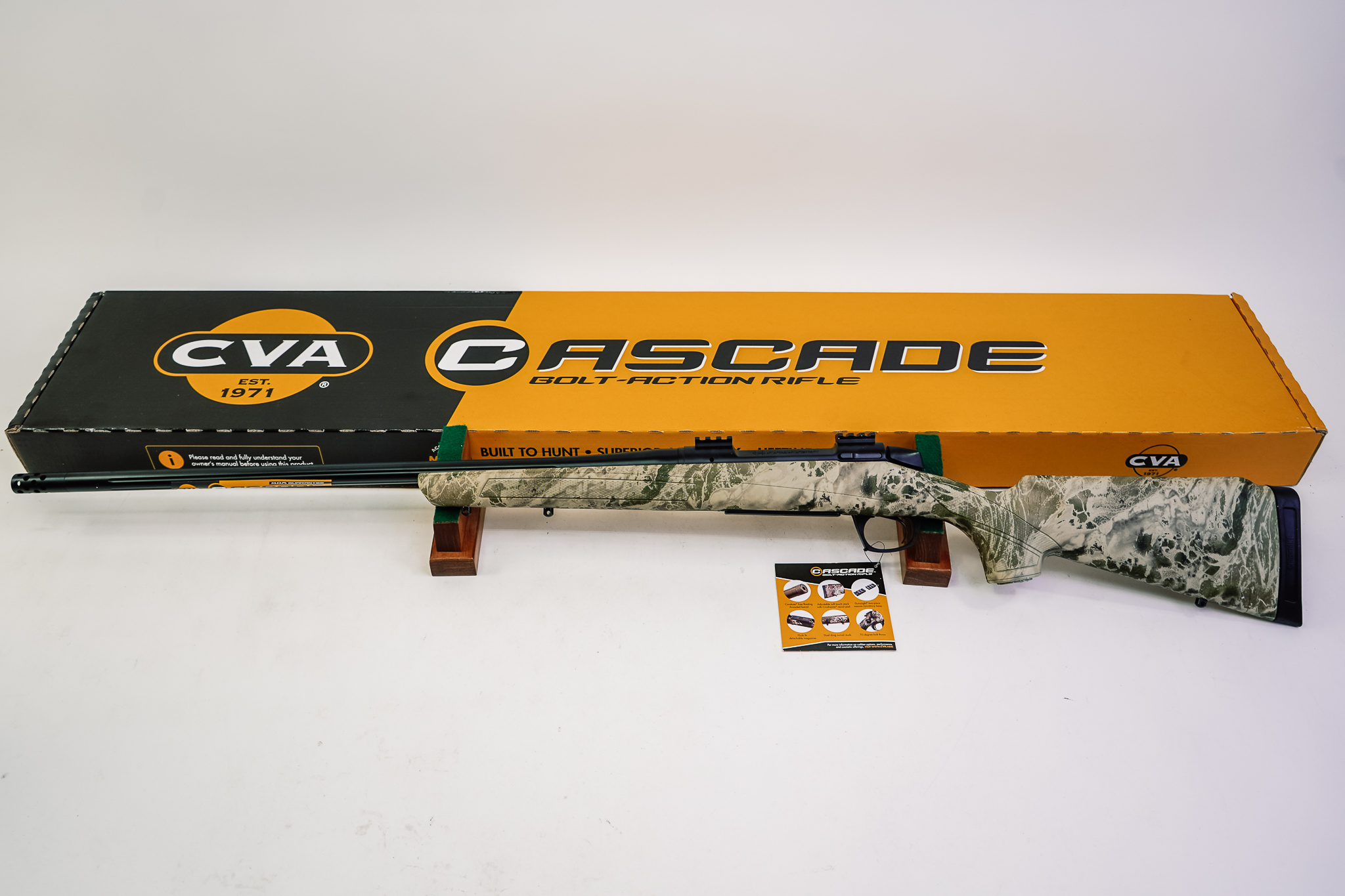 CVA CR3991 Cascade XT Full Size 300 Win Mag 3+1 24" Graphite Black