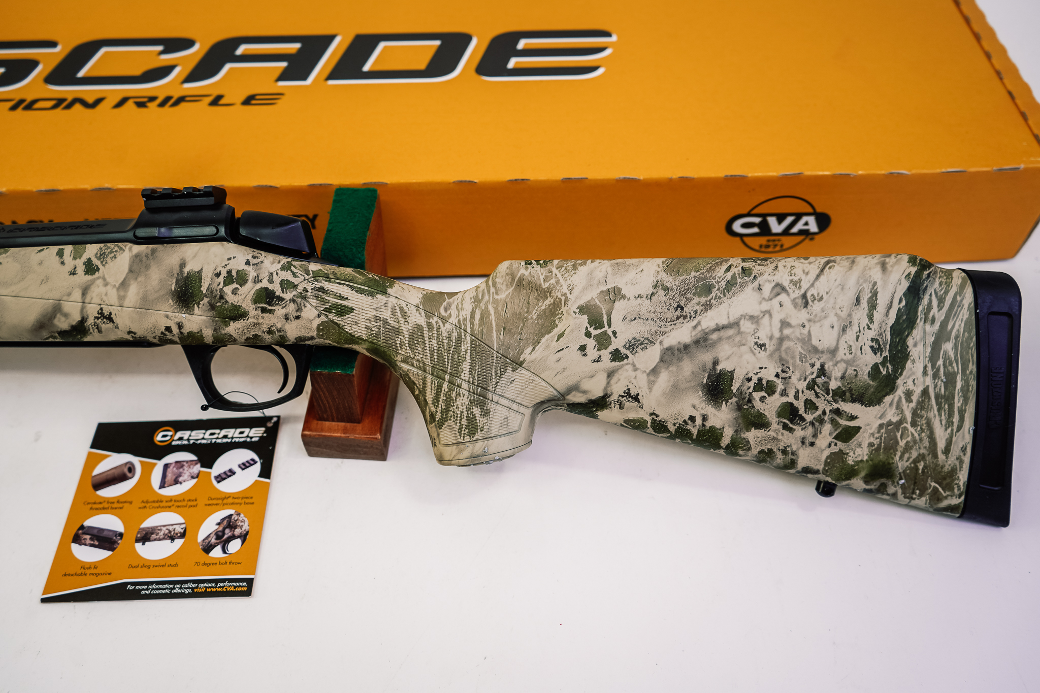 CVA CR3991 Cascade XT Full Size 300 Win Mag 3+1 24" Graphite Black