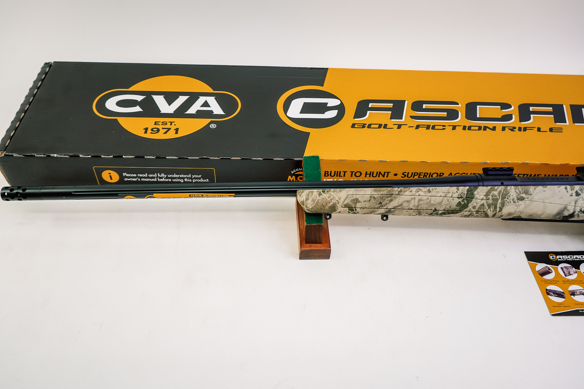 CVA CR3991 Cascade XT Full Size 300 Win Mag 3+1 24" Graphite Black