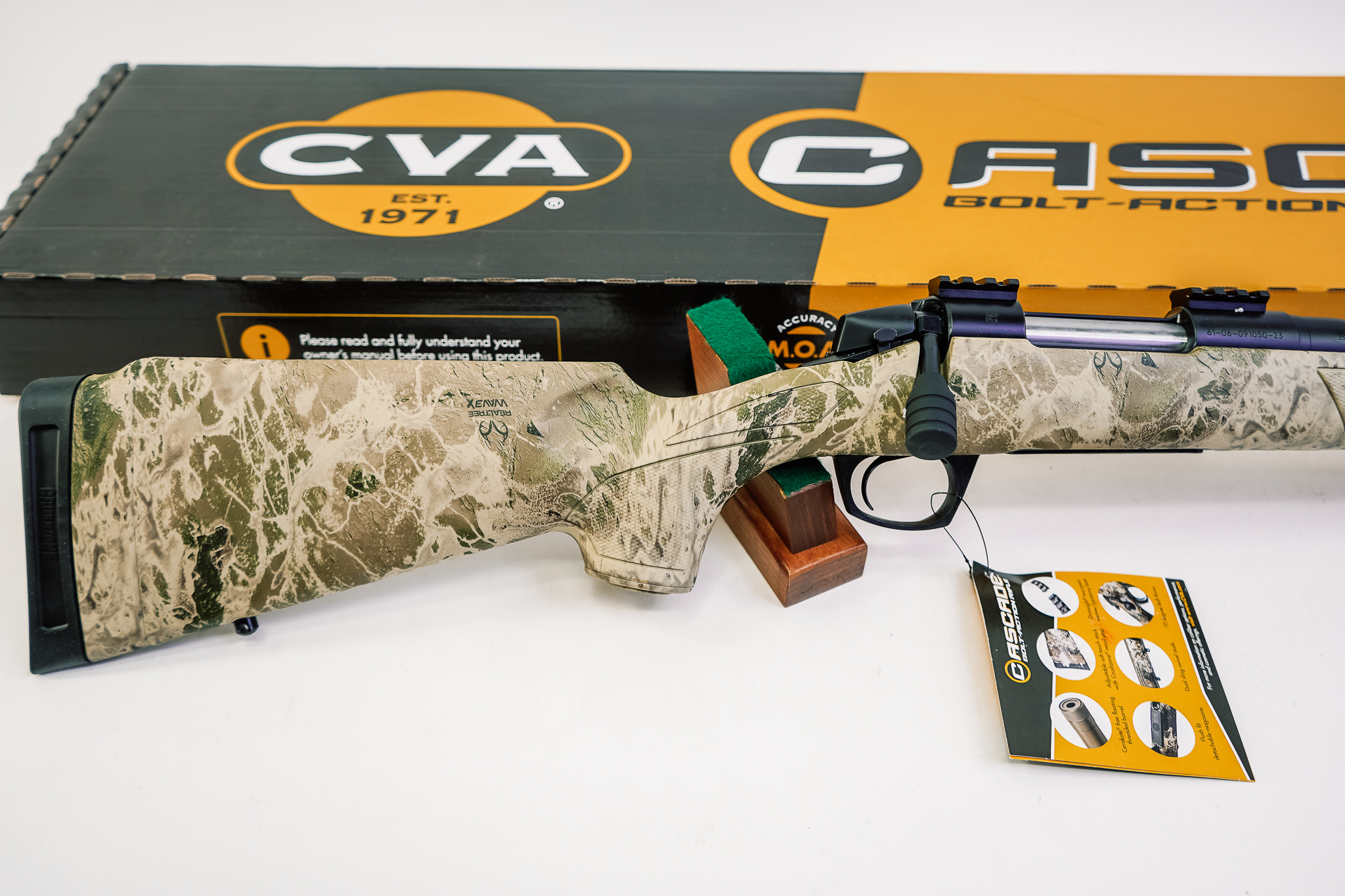 CVA CR3987 Cascade XT Full Size 350 Legend 4+1 22" Graphite Black Cerakote