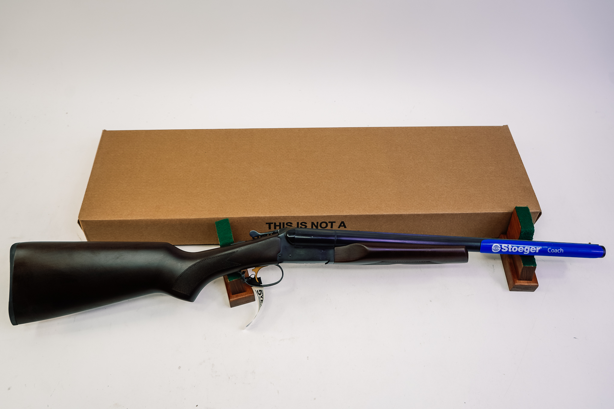Stoeger Coach Gun ST 12ga 3" 20" BBL Satin Walnut Blue SXS Shotgun 31460