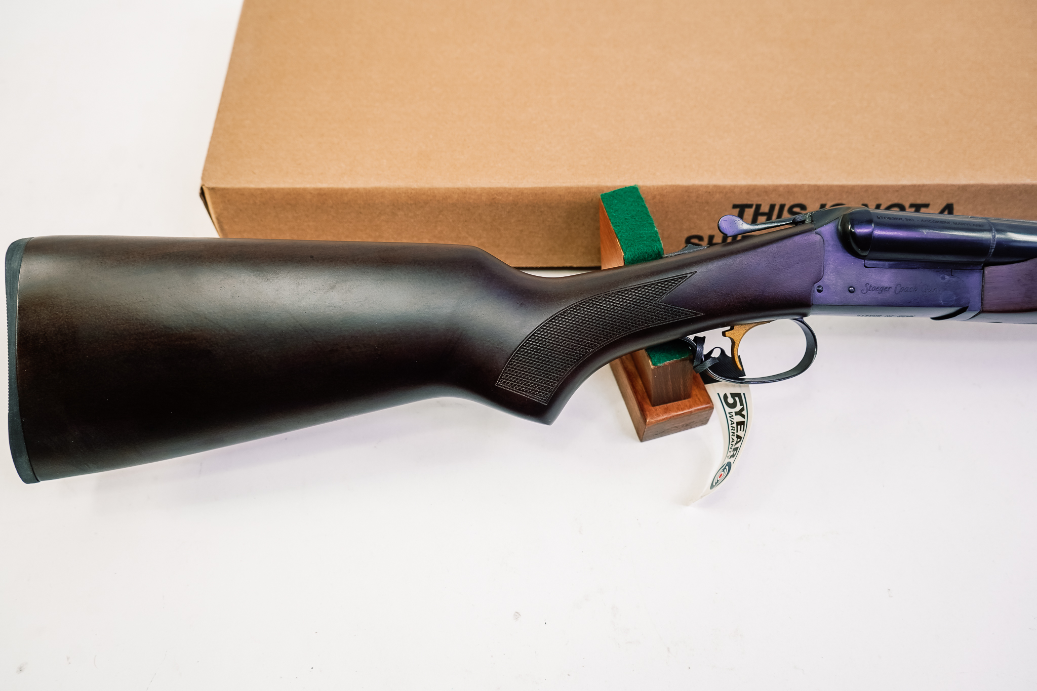 Stoeger Coach Gun ST 12ga 3" 20" BBL Satin Walnut Blue SXS Shotgun 31460