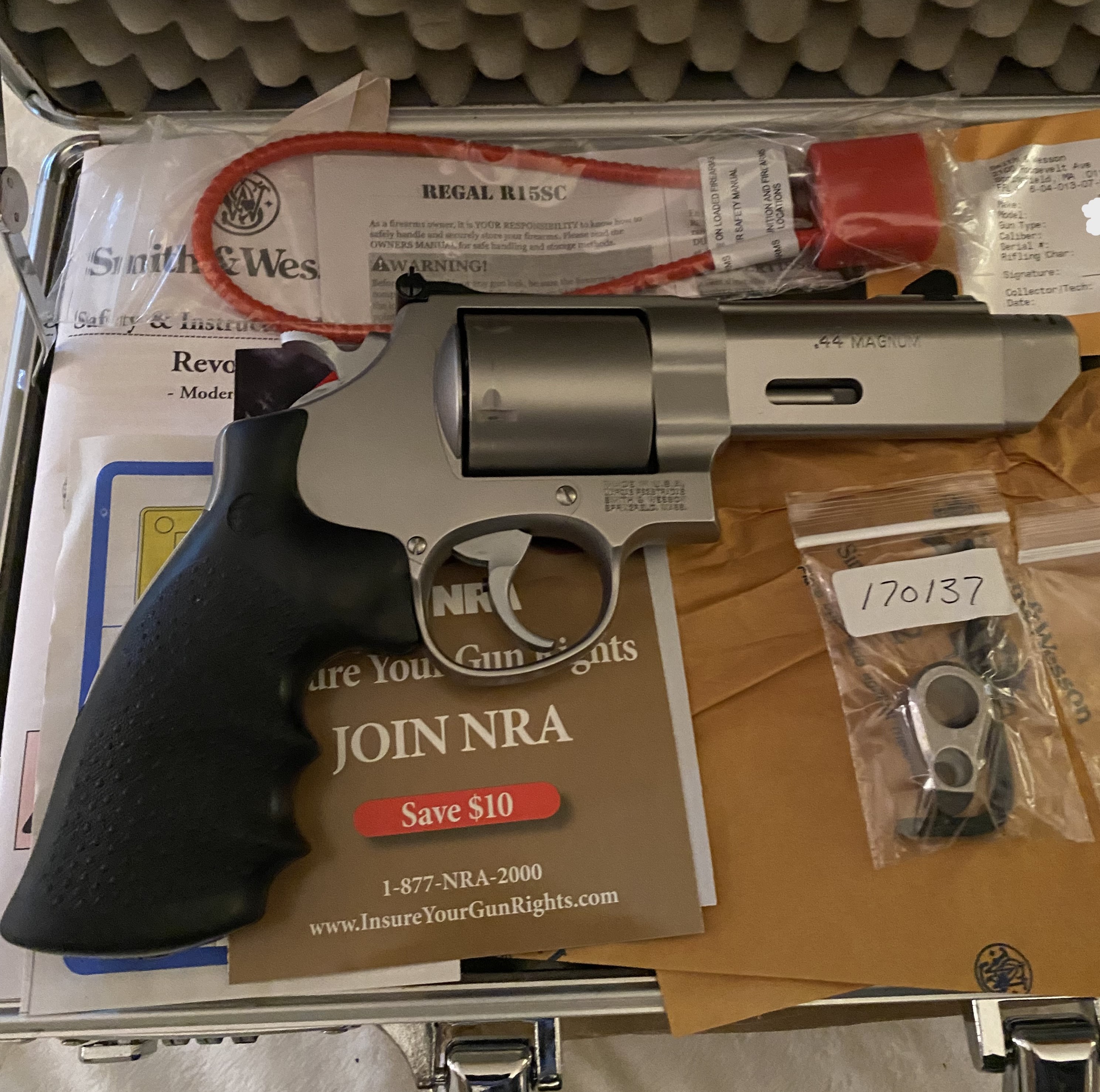 PRICE REDUCED $1250 *MINT* Smith & Wesson Model 629-5 V Comp PC Revolver .44