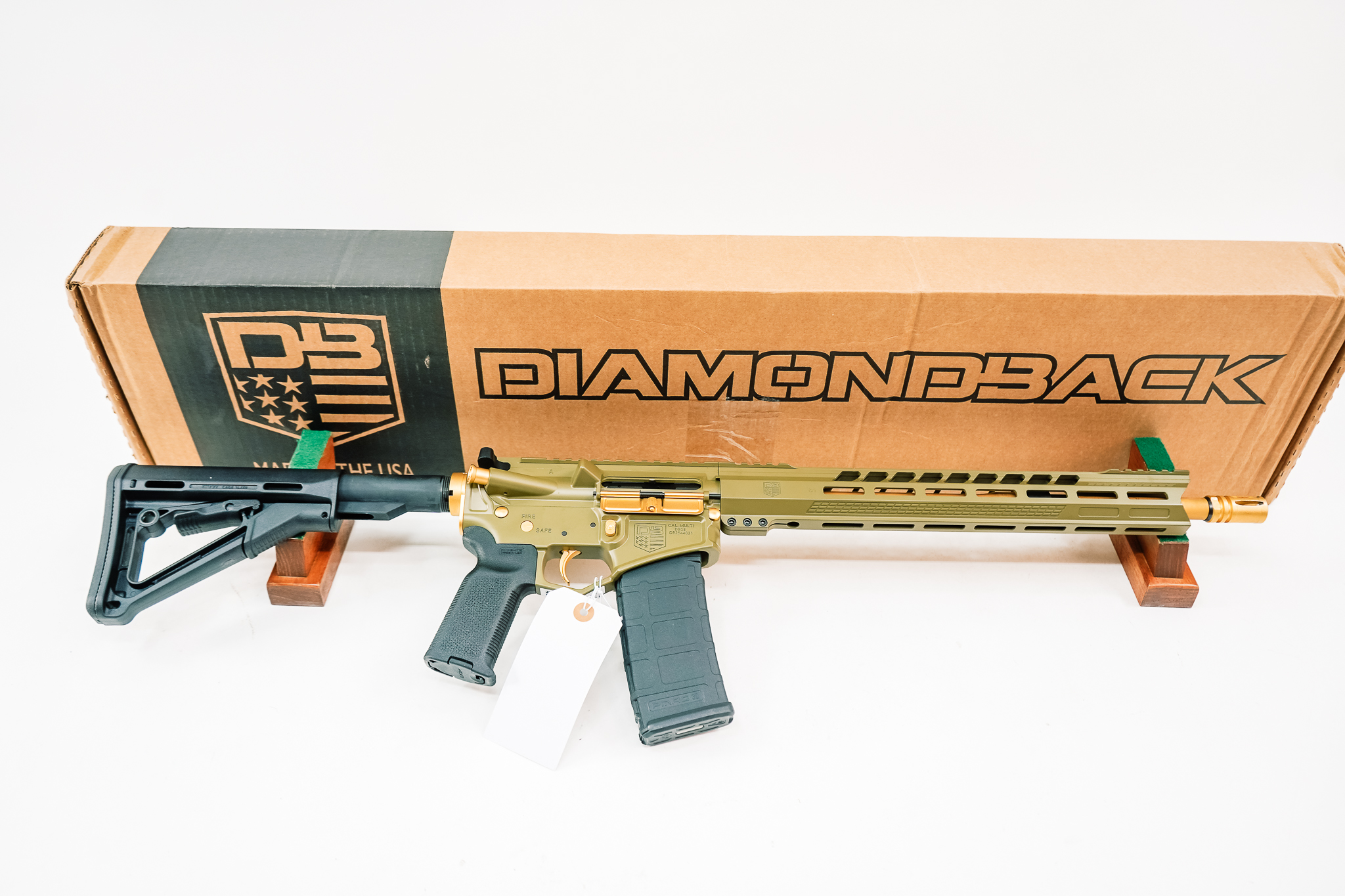 Diamondback DB175AK801 DB15 5.56 NATO 30+1 16" Gold Cerakote