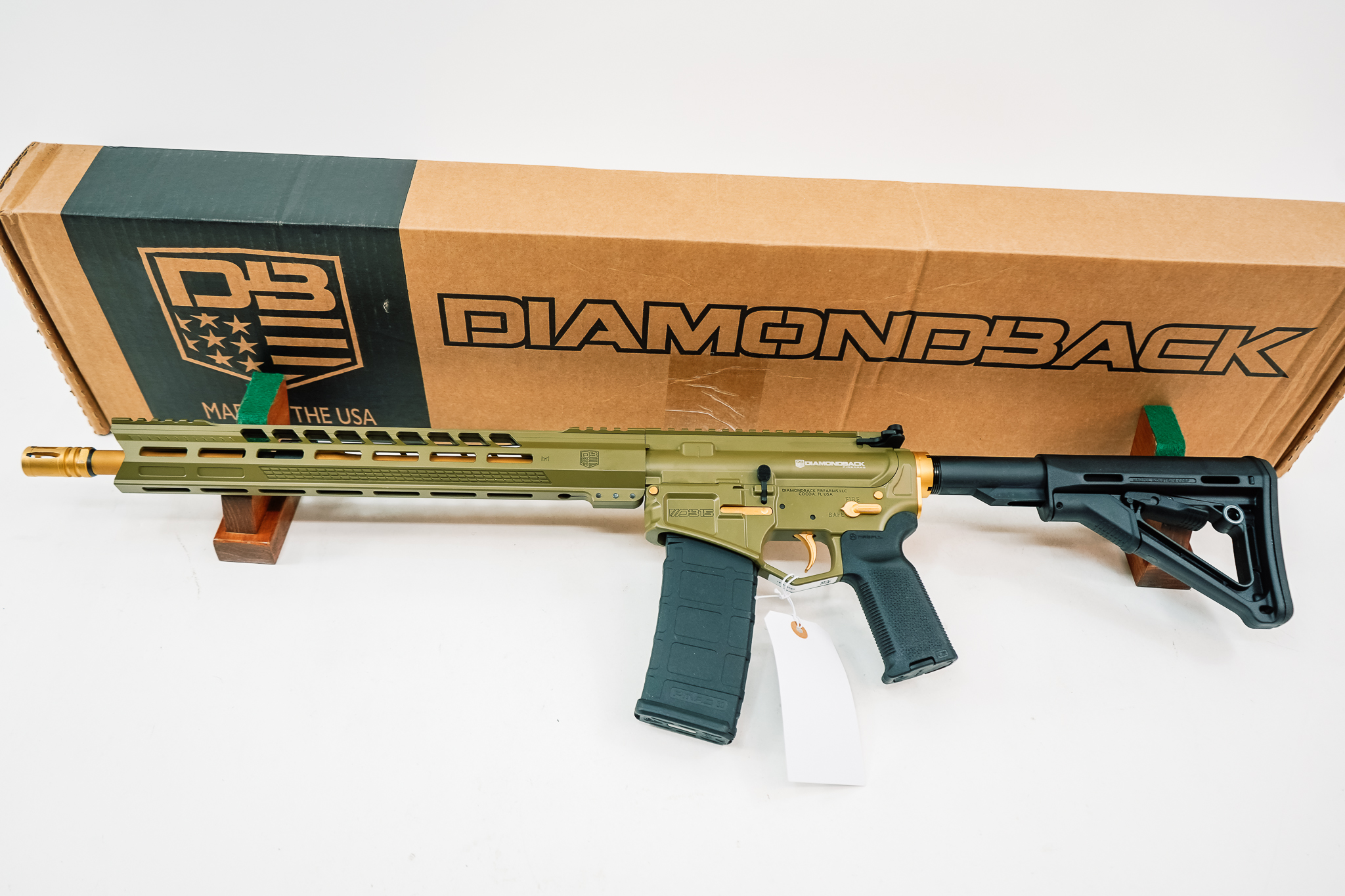 Diamondback DB175AK801 DB15 5.56 NATO 30+1 16" Gold Cerakote