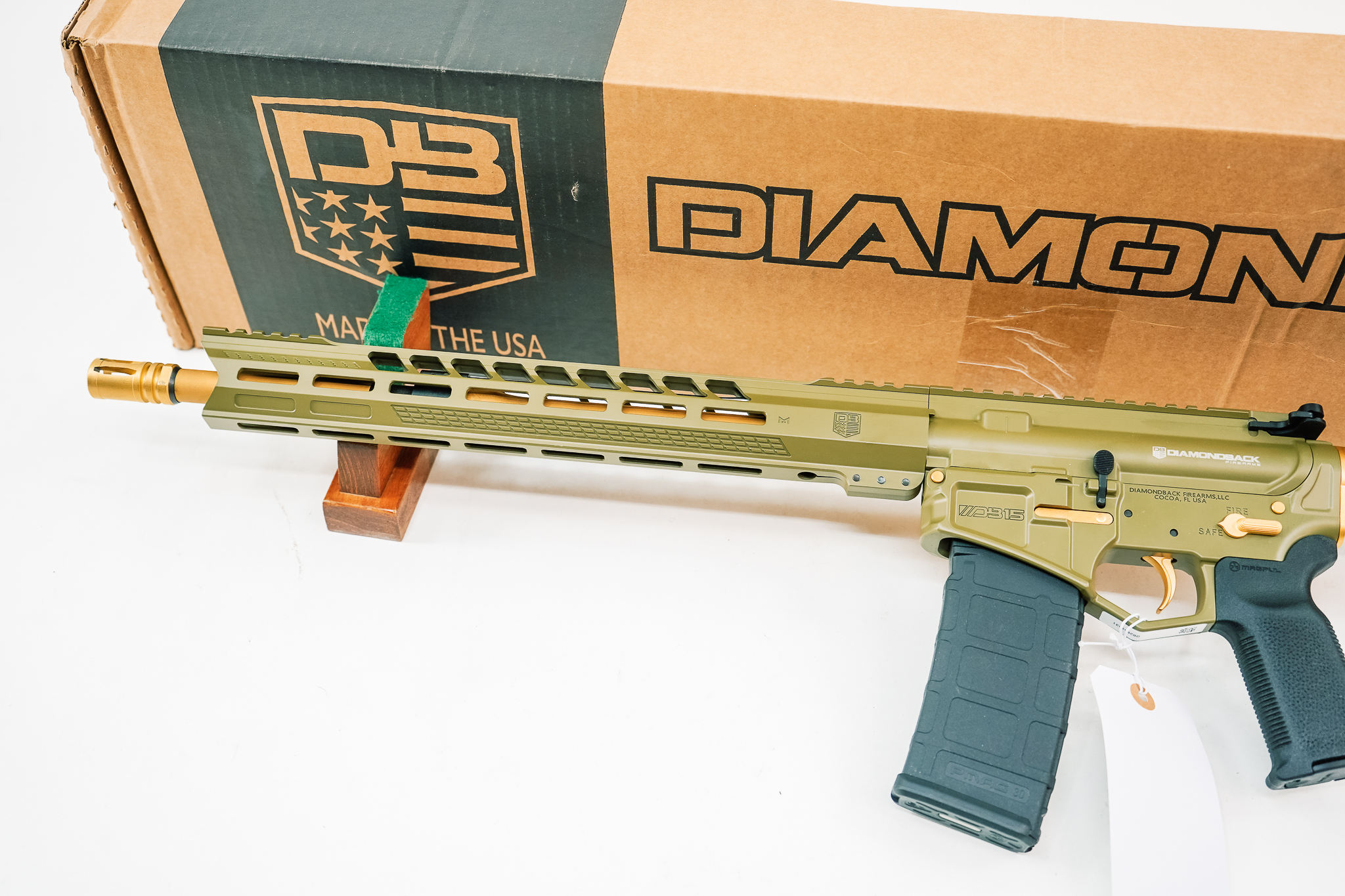 Diamondback DB175AK801 DB15 5.56 NATO 30+1 16" Gold Cerakote