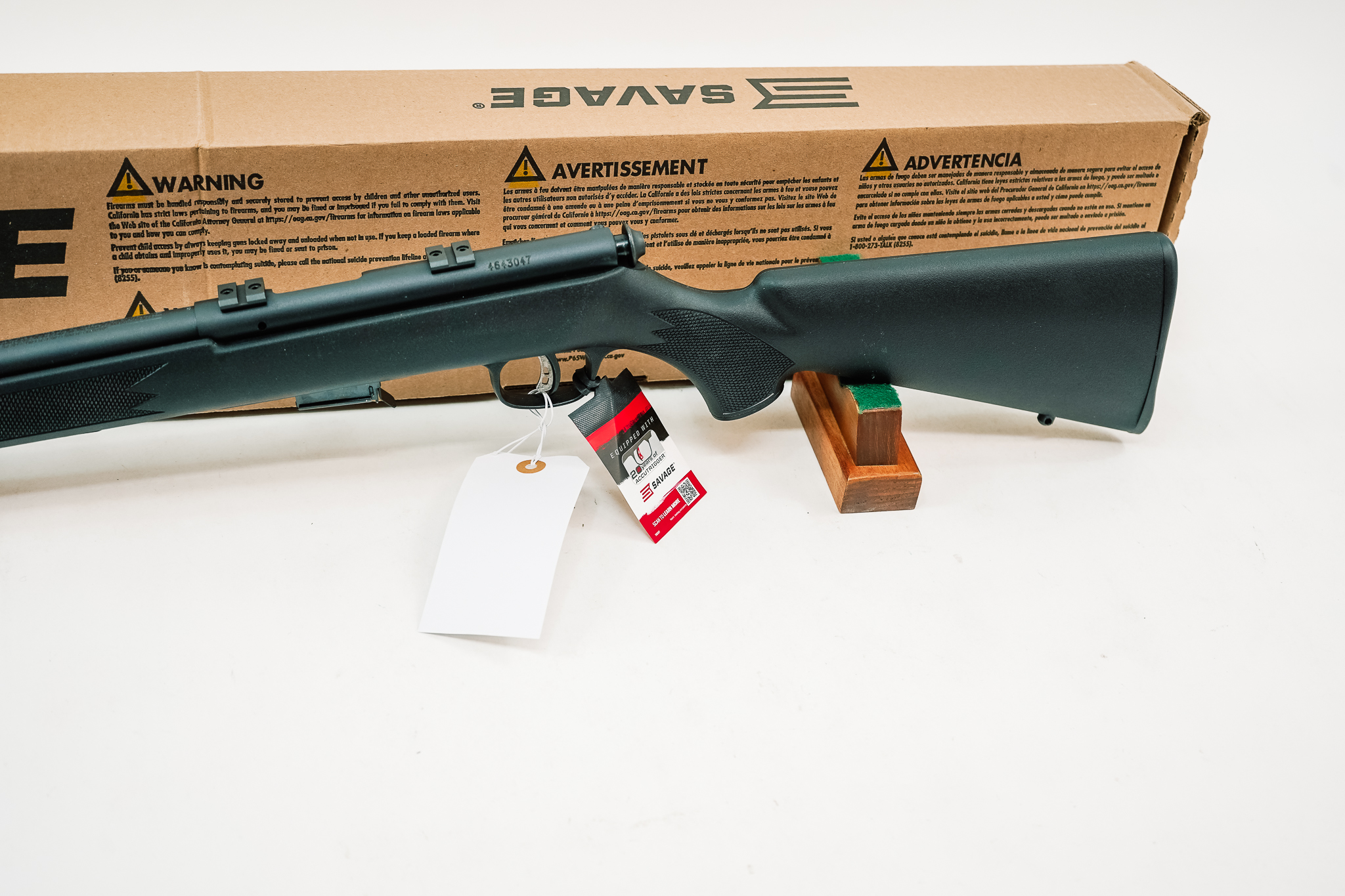 Savage Arms 96700 93R17 FV Full Size 17 HMR 5+1 21"