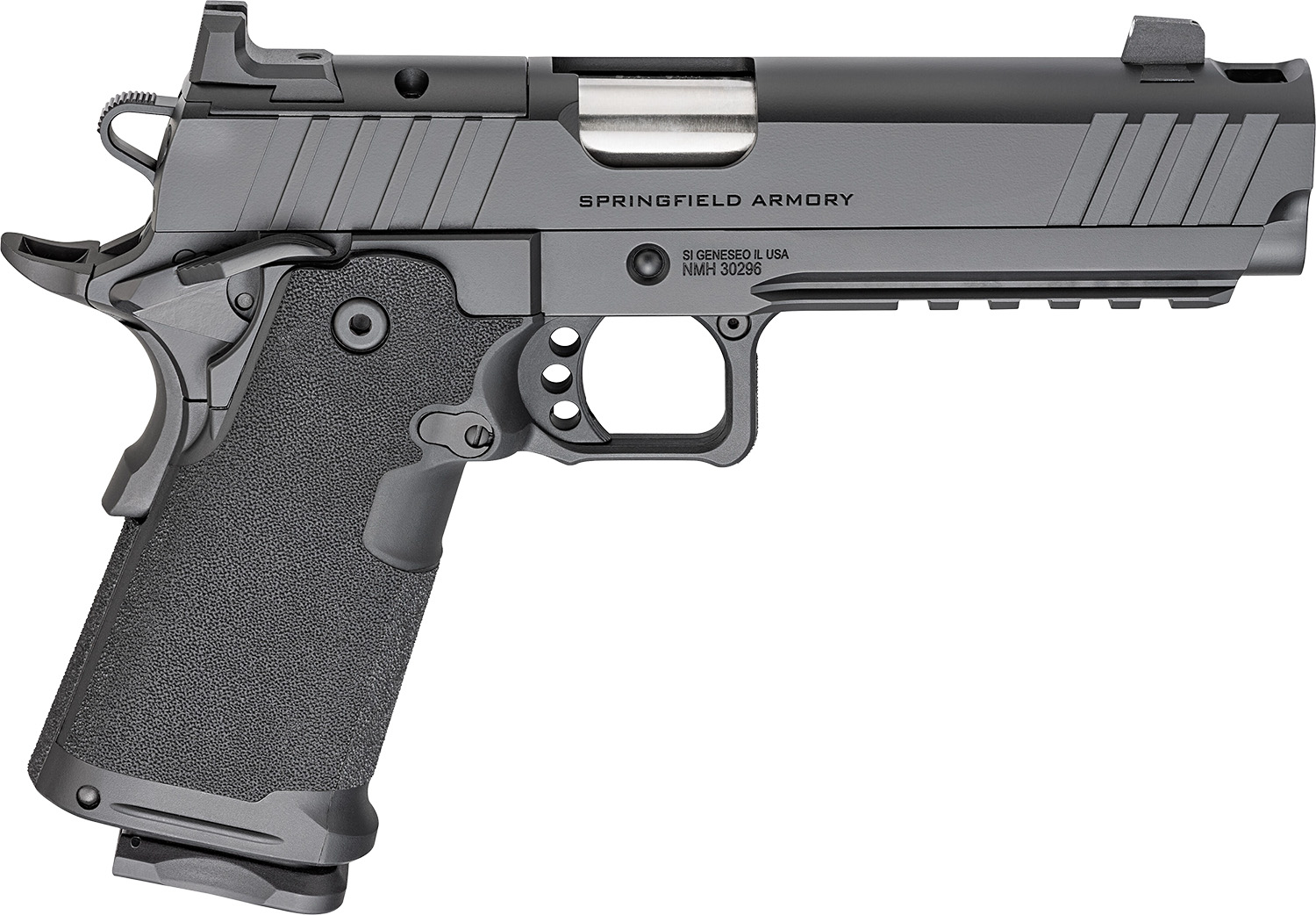 Springfield Armory PH9119AOSCOMP Prodigy DS 9mm Luger 20+1 5" Stainless Match Grade Bull Barrel, Black Cerakote Optic Ready Carbon Steel Slide & Frame w/Beavertail & Picatinny Rail, Black Polymer Grip