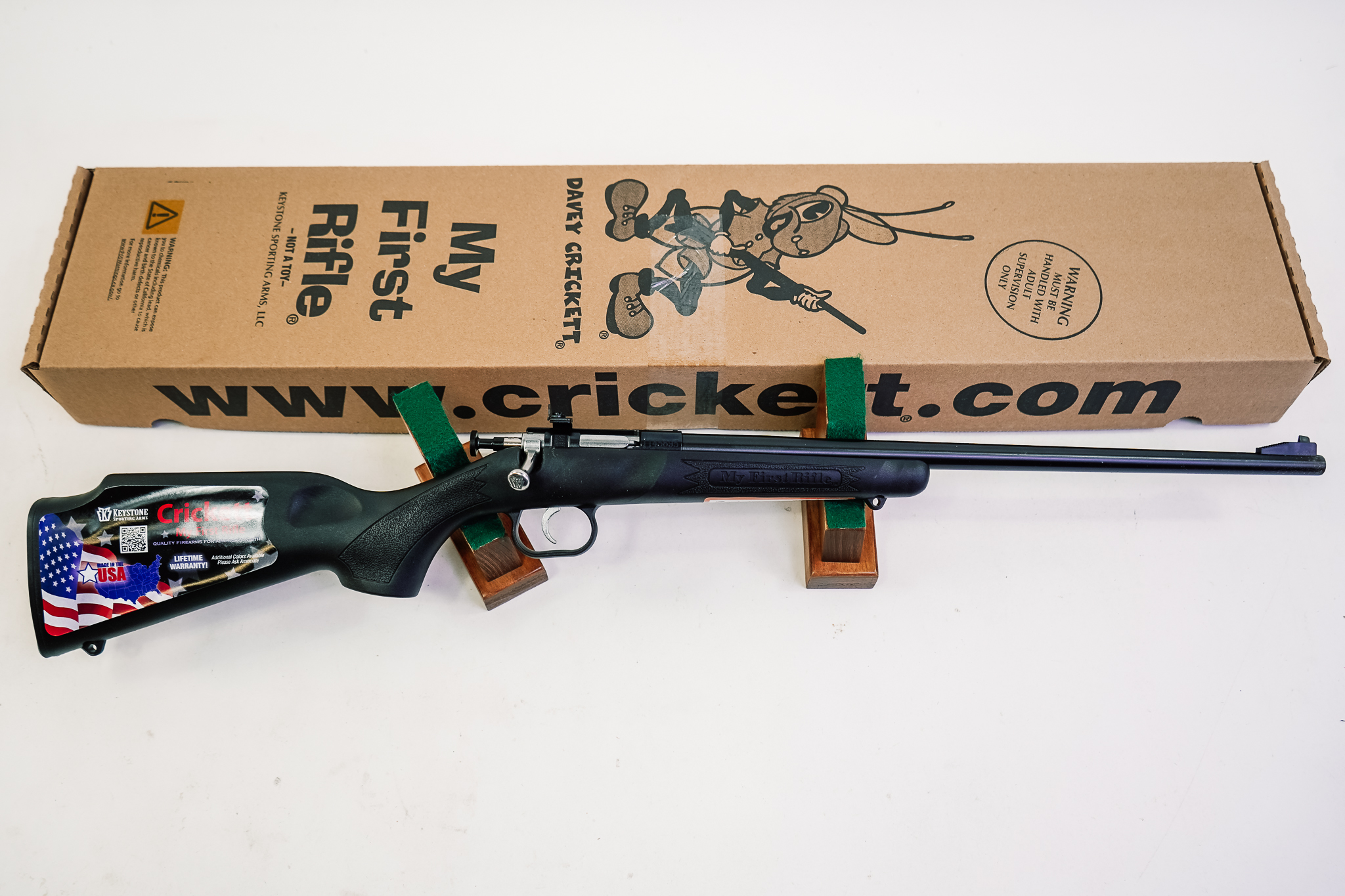 Crickett KSA2240 Youth 22 LR 1rd 16.12" Blued Barrel & Receiver