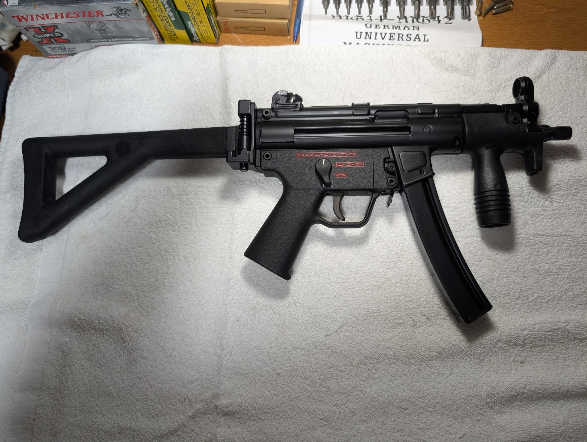 4 Position HK MP5K  w/Registered Qualified Sear & Original HK Briefcase