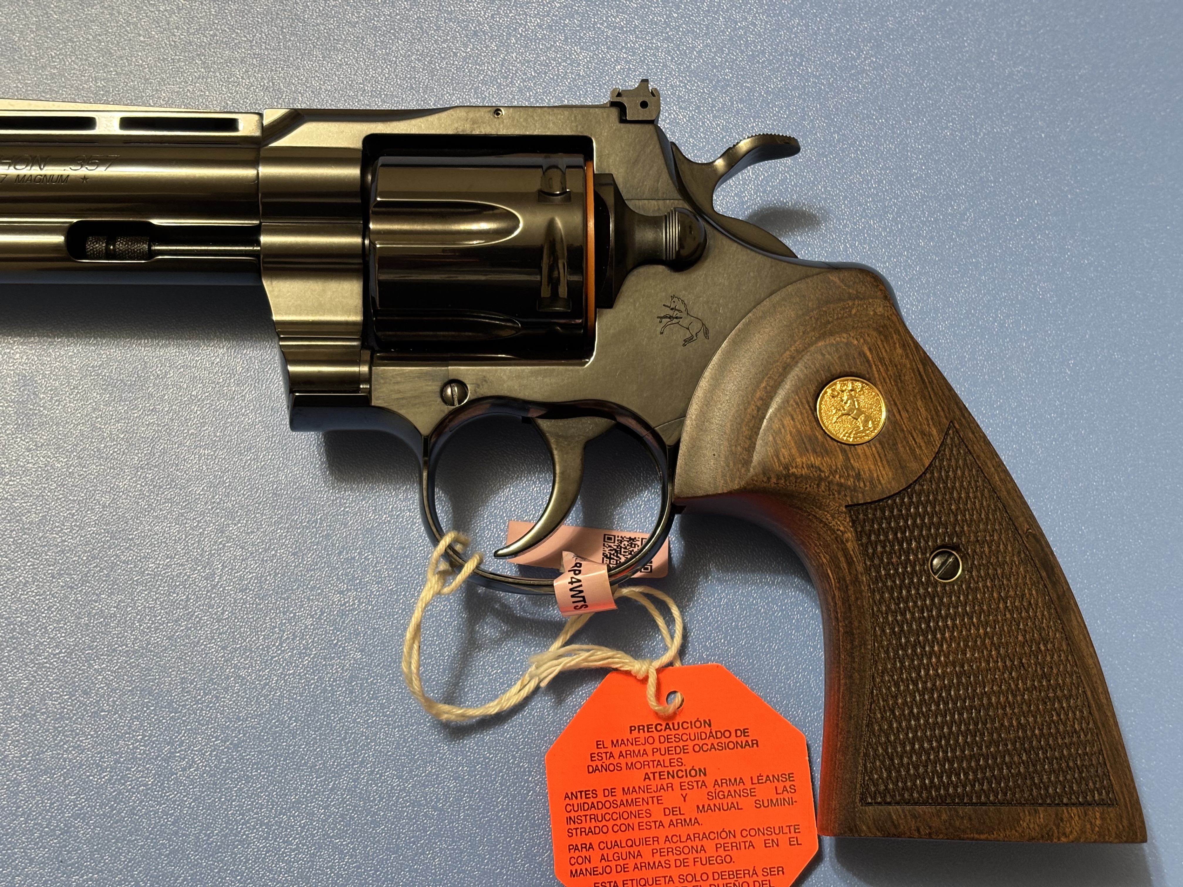 Colt Python .357MAG 6-Shot 4.25" Blued Revolver Factory New Walnut Grips