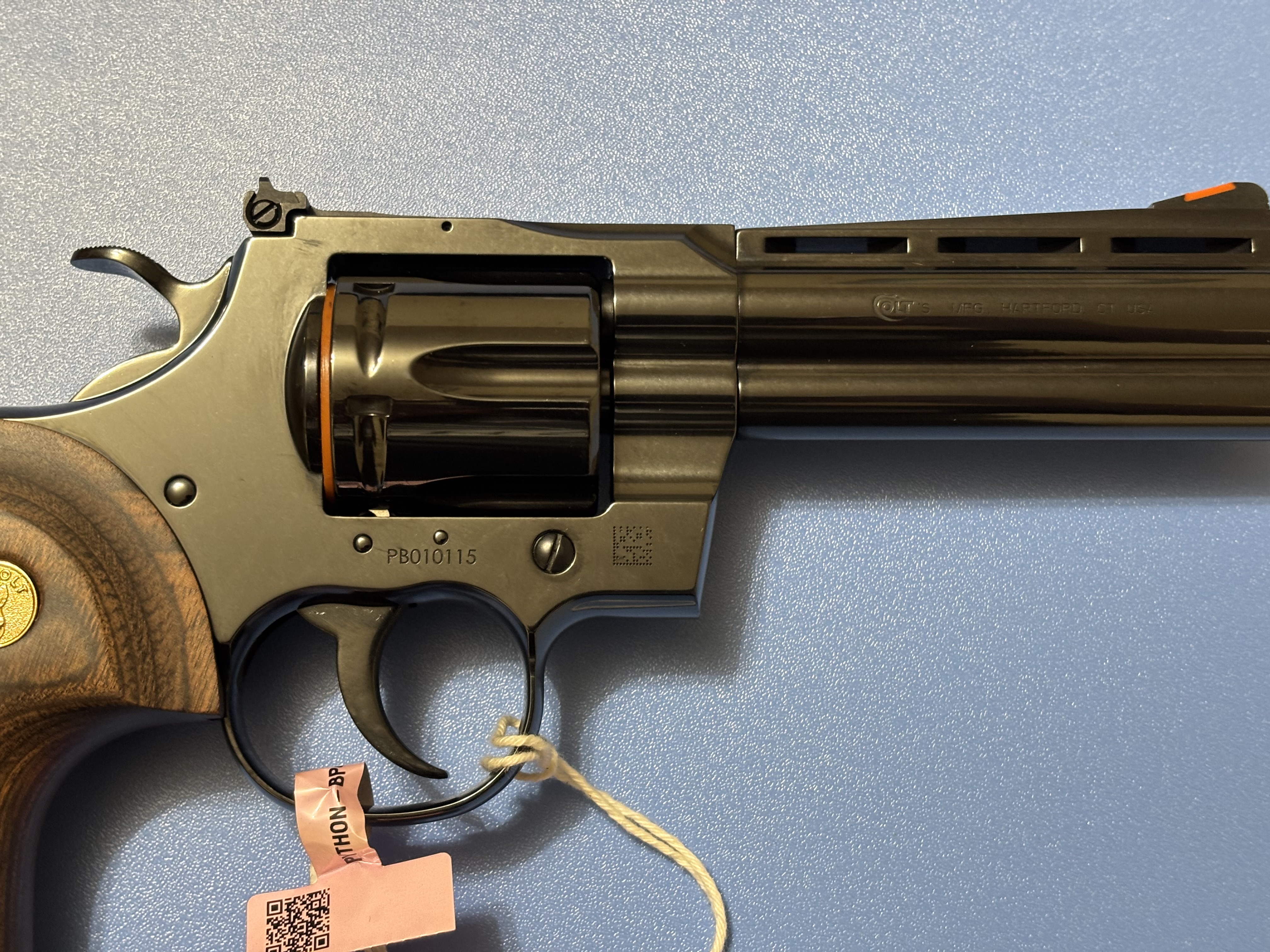 Colt Python .357MAG 6-Shot 4.25" Blued Revolver Factory New Walnut Grips