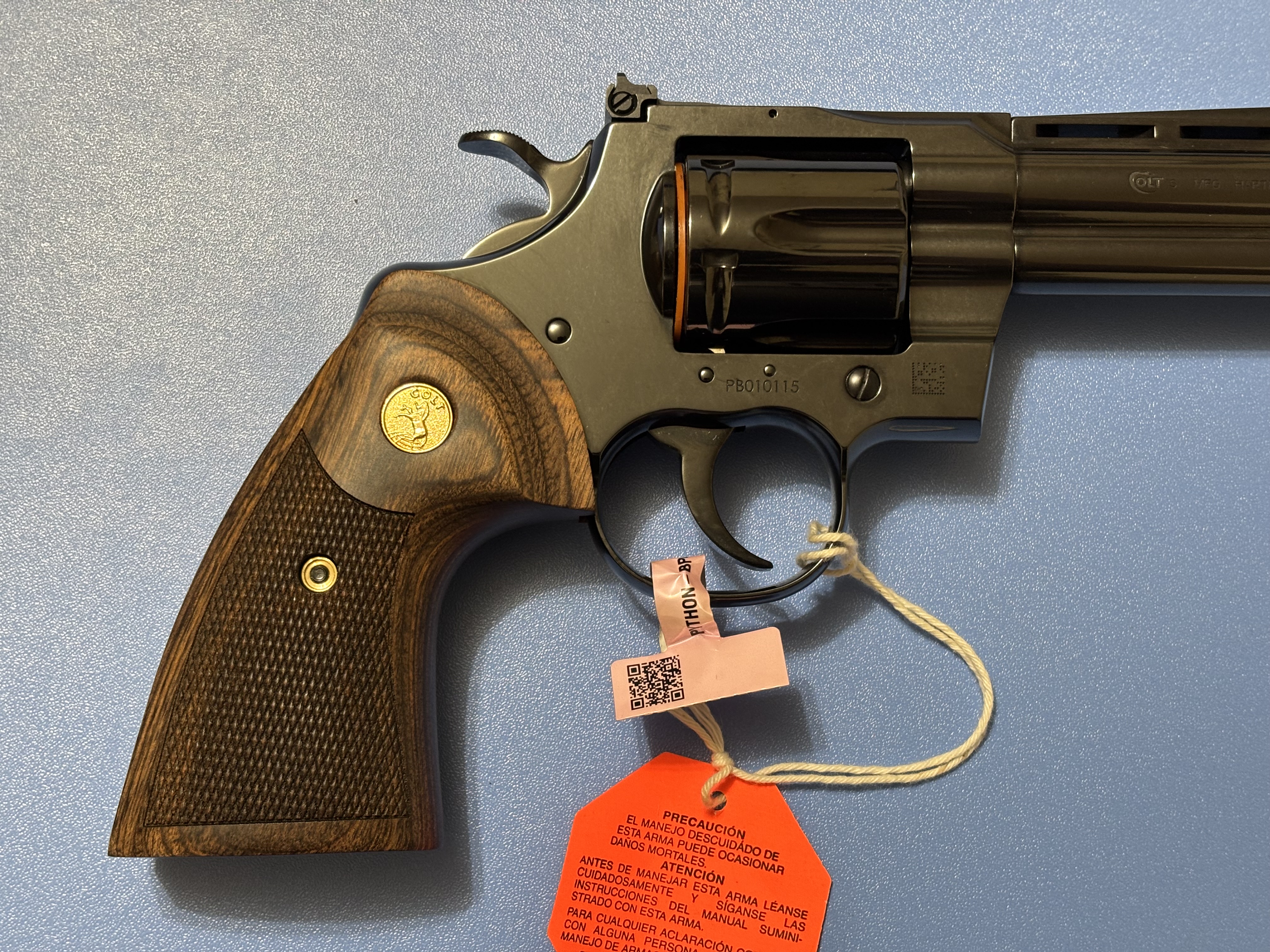 Colt Python .357MAG 6-Shot 4.25" Blued Revolver Factory New Walnut Grips